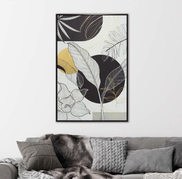cuadro decorativo marco negro