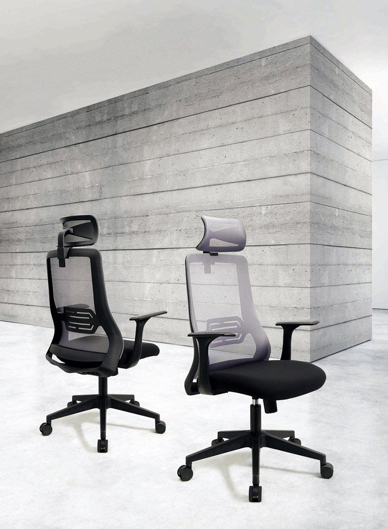 Silla de Oficina con Ruedas New City con Reposacabezas