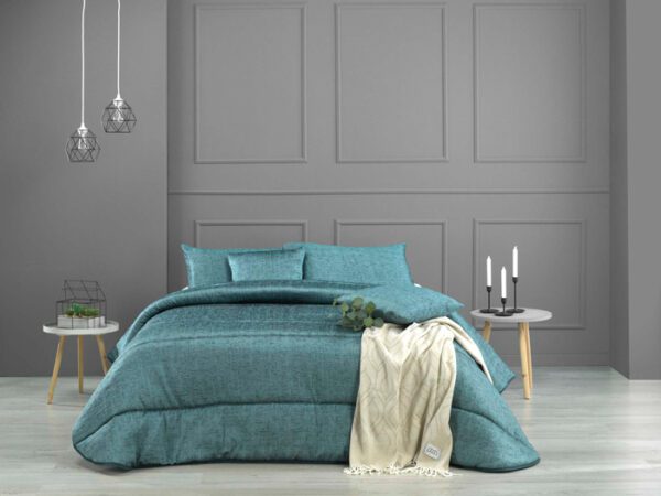 Edredón Jacquard Turquesa K94 Textils Mora