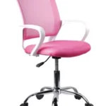 Silla de oficina ergonómica con ruedas, tapizada en textil resistente y confortable, diseñada para trabajar con comodidad y estilo en cualquier espacio de trabajo.