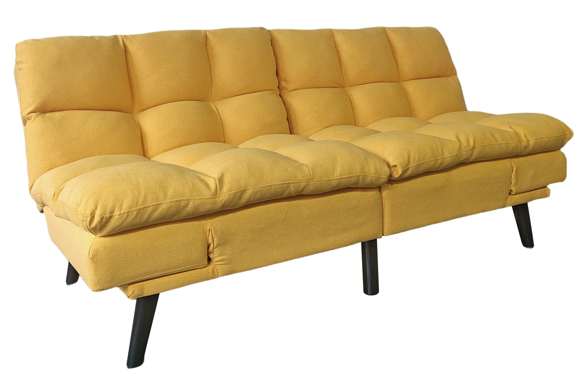 Sofá cama moderno de Artisa disponible en beige, gris y amarillo, con diseño actual y líneas elegantes ideal para salones contemporáneos.