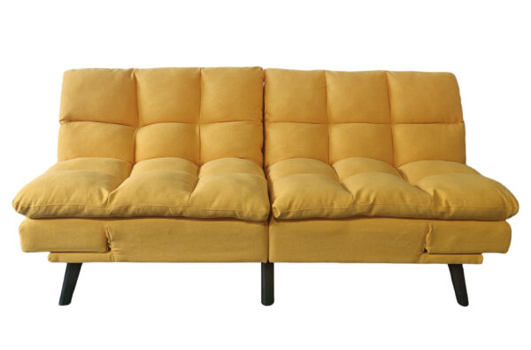 Sofá cama moderno de Artisa disponible en beige, gris y amarillo, con diseño actual y líneas elegantes ideal para salones contemporáneos.