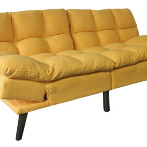 Sofá cama moderno de Artisa disponible en beige, gris y amarillo, con diseño actual y líneas elegantes ideal para salones contemporáneos.