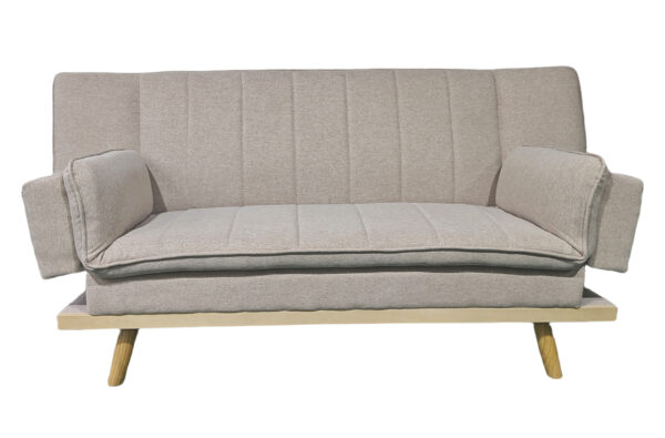 Sofá cama moderno de Artisa disponible en beige, gris y amarillo, con diseño actual y líneas elegantes ideal para salones contemporáneos.