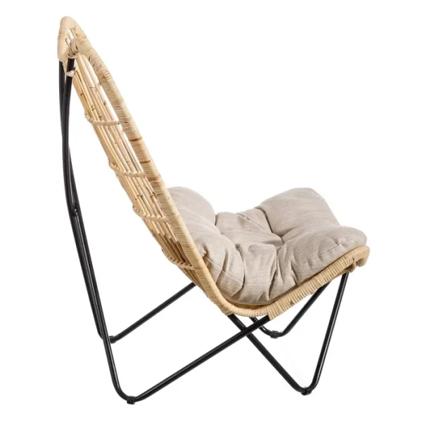Sillón Natural Ratán y Metal Decoración - Imagen 8
