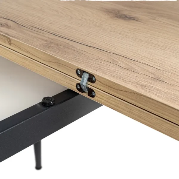 Sumérgete en la funcionalidad y ahorro con nuestra mesa extensible: diseño económico en 3 atractivos colores.