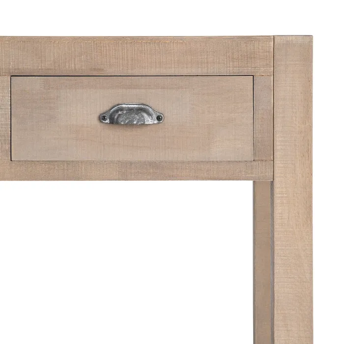 Consola de la colección Cottage de Artisa fabricada en madera de pino natural, diseño cálido y atemporal para entradas y salones.
