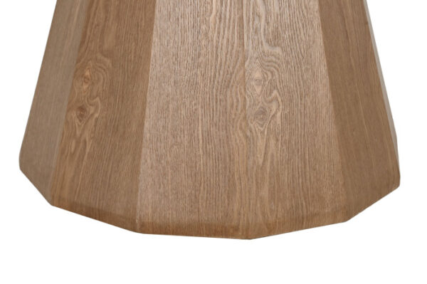 Primer plano de la base de MDF en color madera natural