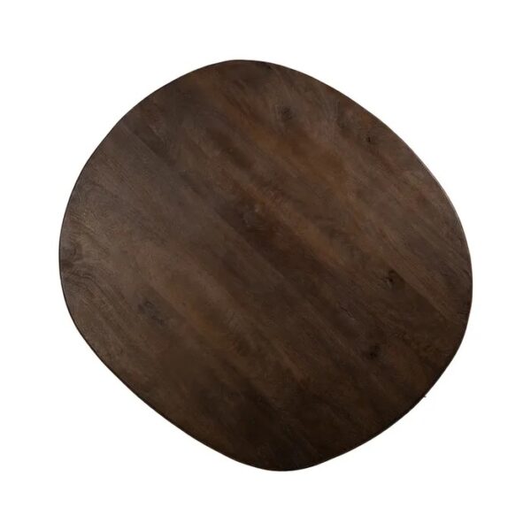Forma superior del tablero en madera de mango marrón