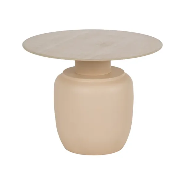 Set de mesa de centro de Artisa con diseño elegante, estructura de metal y acabado en piedra natural.