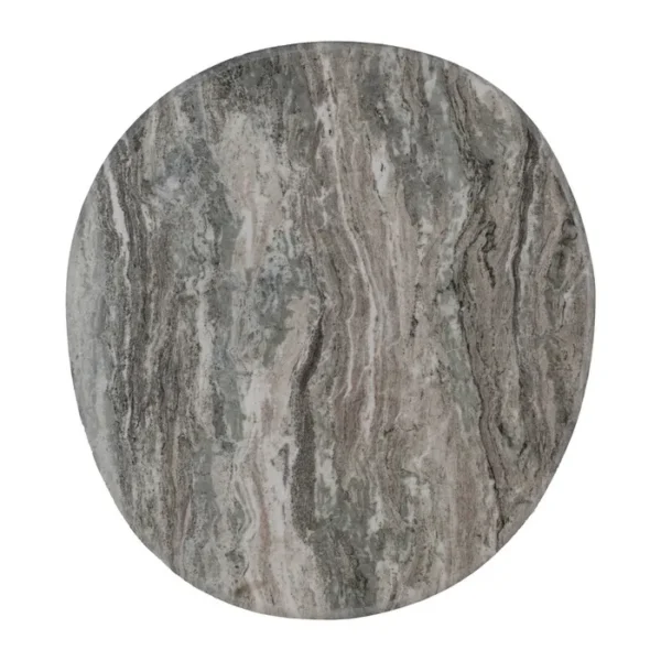 Set de mesa de centro de Artisa con diseño elegante, estructura de metal y acabado en piedra natural.