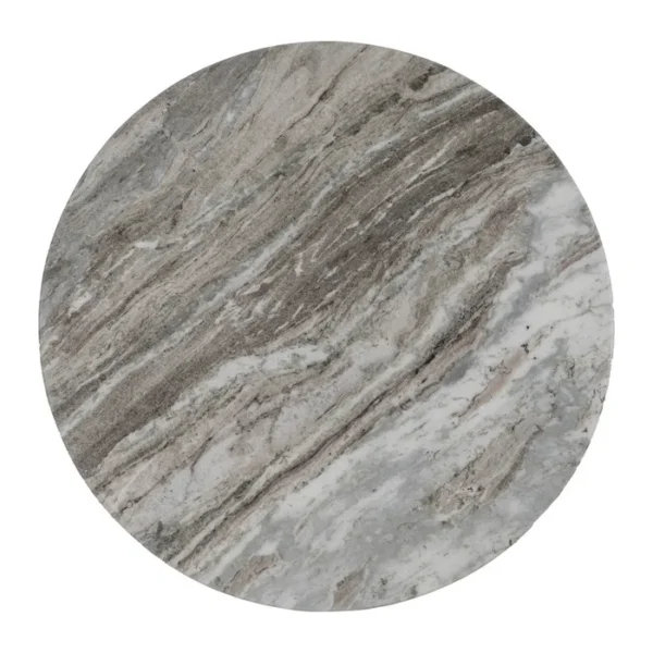 Set de mesa de centro de Artisa con diseño elegante, estructura de metal y acabado en piedra natural.