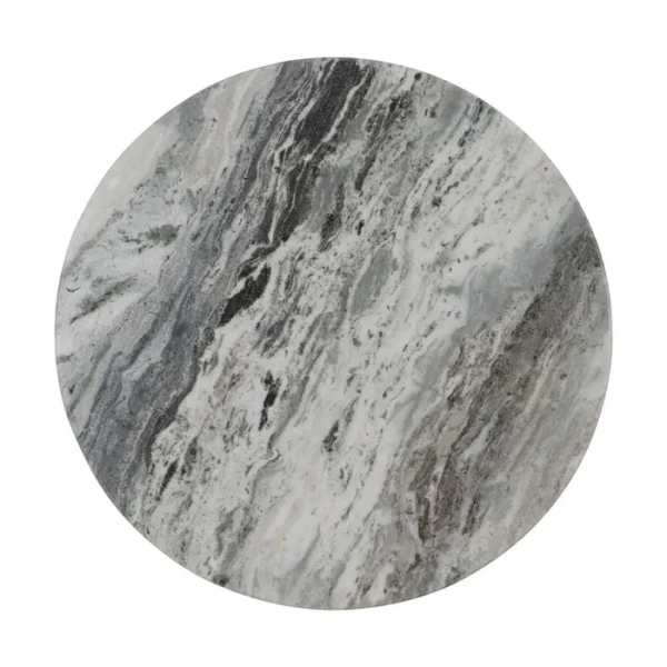 Set de mesa de centro de Artisa con diseño elegante, estructura de metal y acabado en piedra natural.
