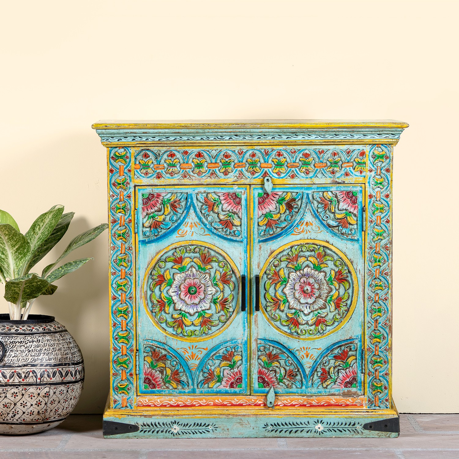 Mueble consola recibidor multicolor exclusivo en Artisa