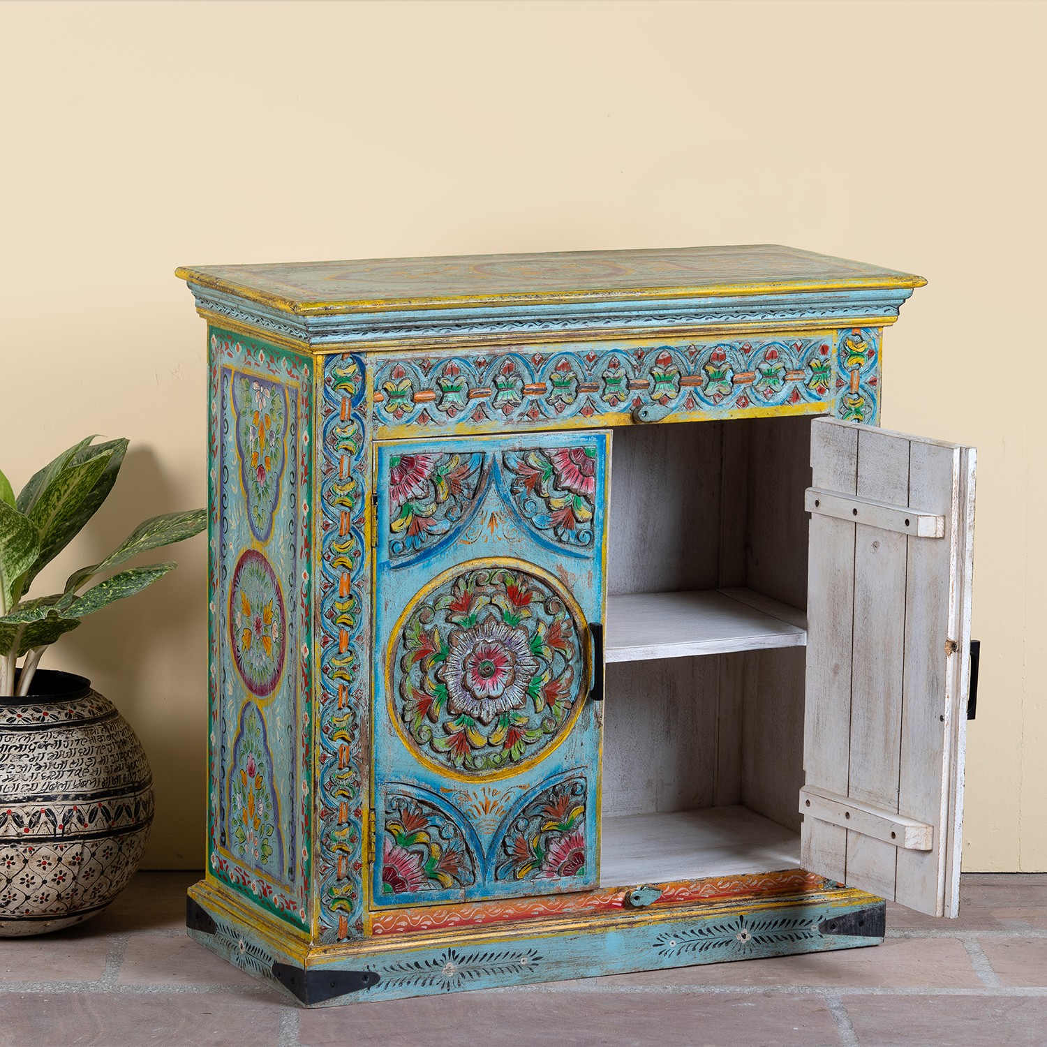 Mueble consola recibidor multicolor exclusivo en Artisa