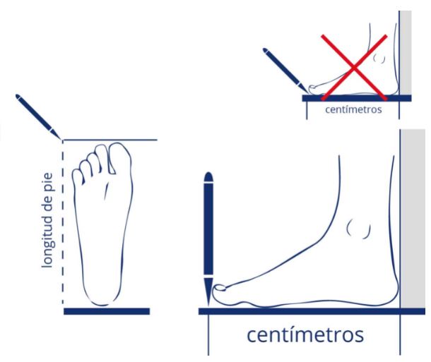guía talla calzado bota artisa80
