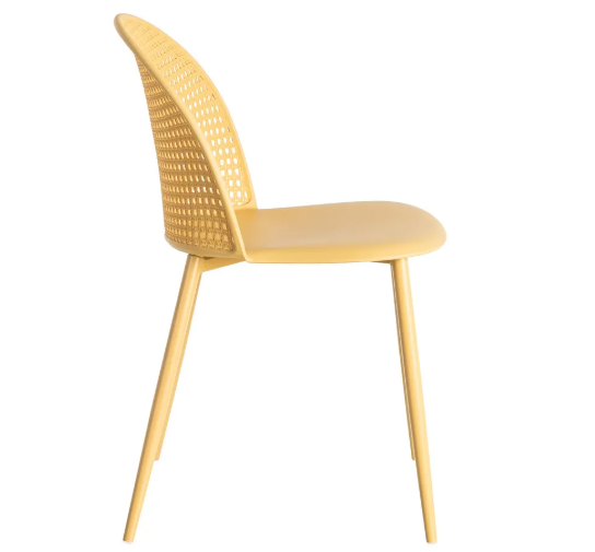 Pack 4 Unidades Silla Amarillo PP-Metal Contract 51×46×80 CM - Imagen 4