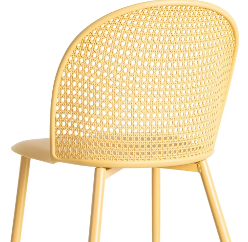 Pack 4 Unidades Silla Amarillo PP-Metal Contract 51×46×80 CM - Imagen 6