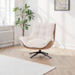 Sillón giratorio moderno de Artisa, tapizado en tejido suave y disponible en varios colores. Diseño ergonómico y elegante ideal para cualquier espacio del hogar.