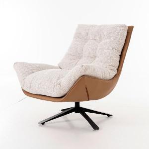Sillón giratorio moderno de Artisa, tapizado en tejido suave y disponible en varios colores. Diseño ergonómico y elegante ideal para cualquier espacio del hogar.