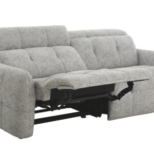 SOFÁ 3 PLAZAS CON 2 RELAX TEJIDO GRIS