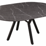 Mesa Comedor Redonda Extensible Paul Ceramic Grey
