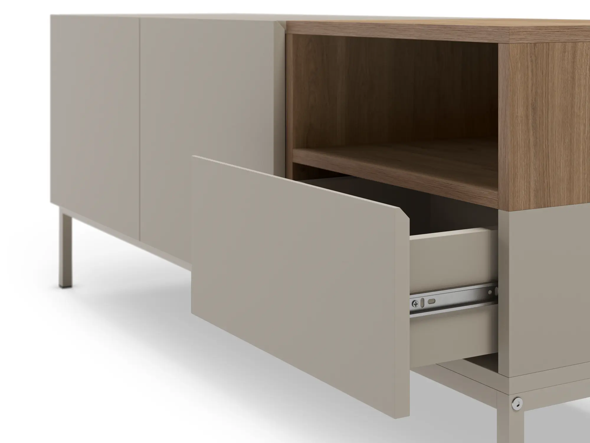 Mueble de Televisión Cailin Crema 140cm - Imagen 2