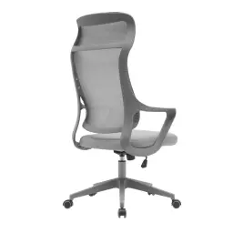 Silla de oficina ergonómica con ruedas, tapizada en textil resistente y confortable, diseñada para trabajar con comodidad y estilo en cualquier espacio de trabajo.