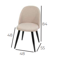 Silla Mod 020 pata plata