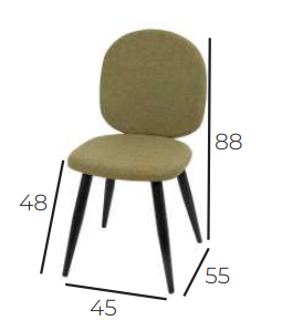 Medidas de la Silla Modelo 019