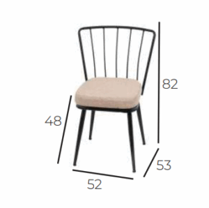Medidas de la Silla Modelo 026