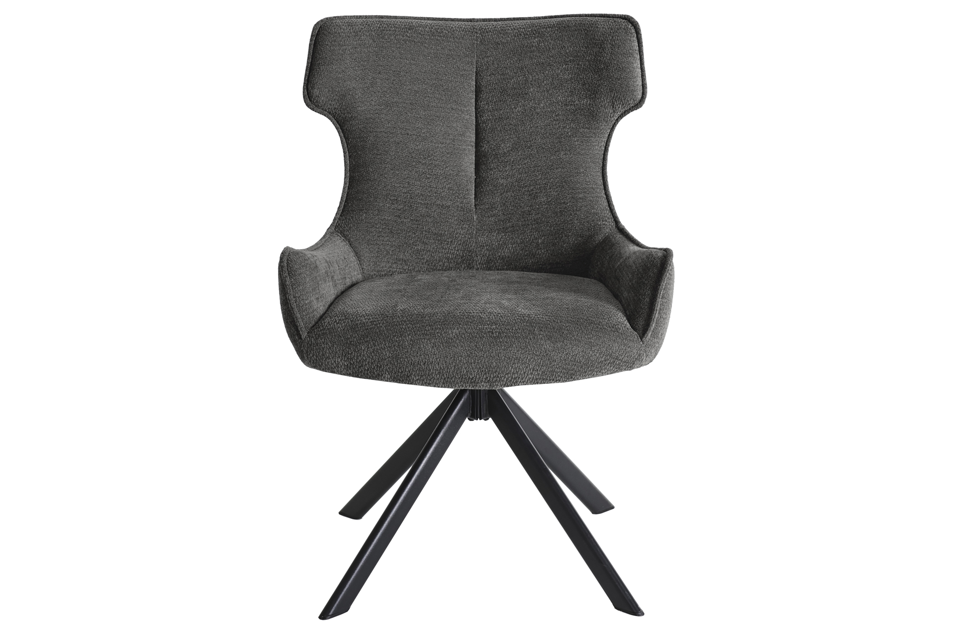 Con la Silla de comedor giratoria tapizada Robert podrás aportar un toque de suavidad y movimiento para tu comedor