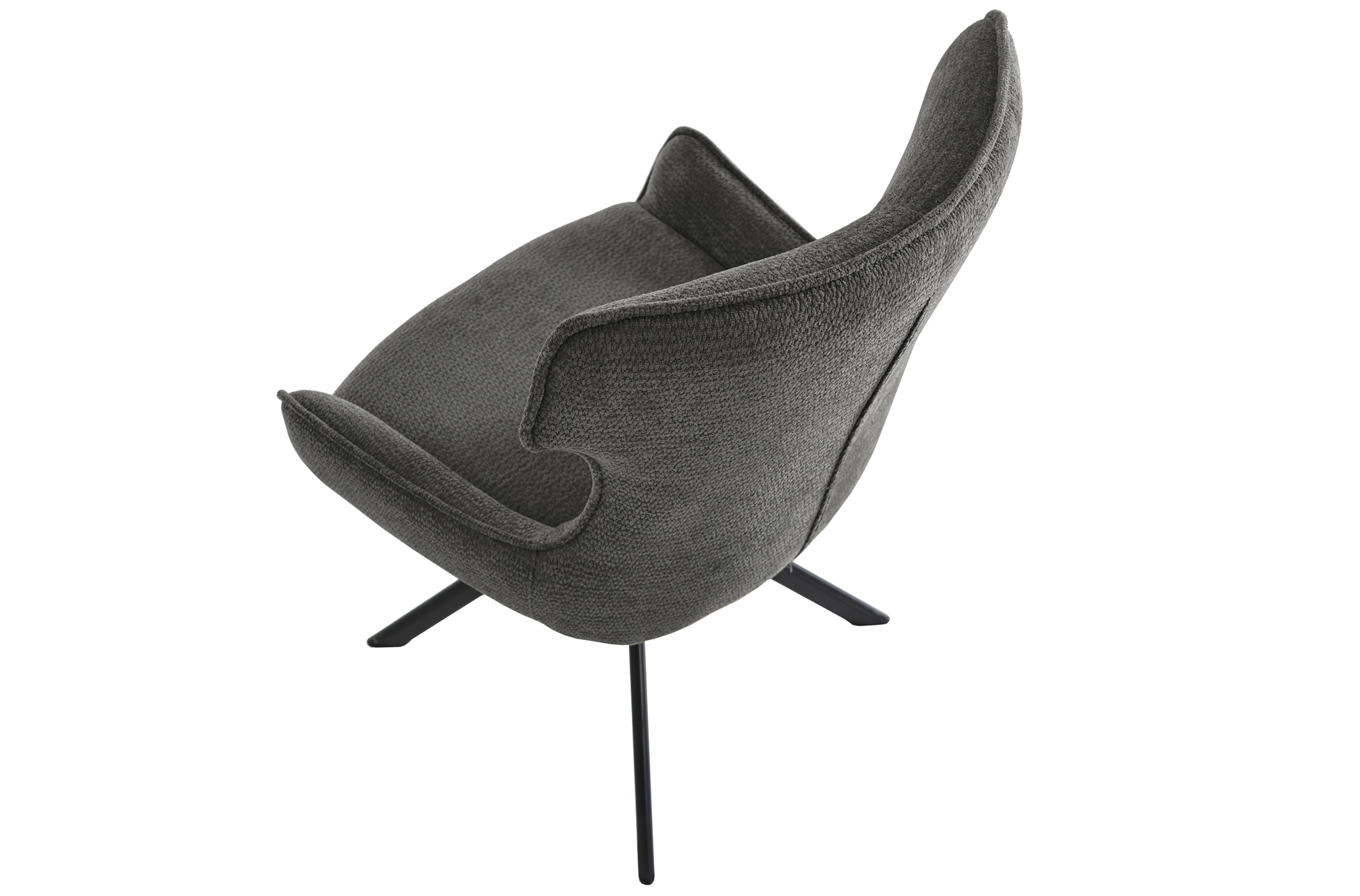 Con la Silla de comedor giratoria tapizada Robert podrás aportar un toque de suavidad y movimiento para tu comedor