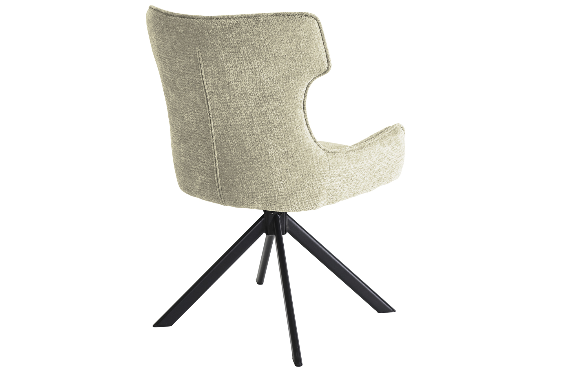 Con la Silla de comedor giratoria tapizada Robert podrás aportar un toque de suavidad y movimiento para tu comedor
