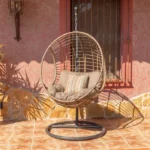 Sillón colgante con base de diseño moderno para exterior e interior de Muebles Artisa