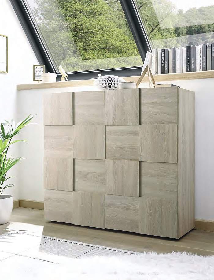 Muebles Artisa colección Dama con mueble de televisión y aparadores modernos