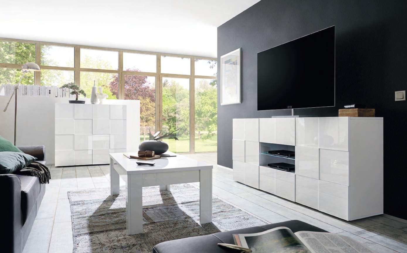 Muebles Artisa colección Dama con mueble de televisión y aparadores modernos