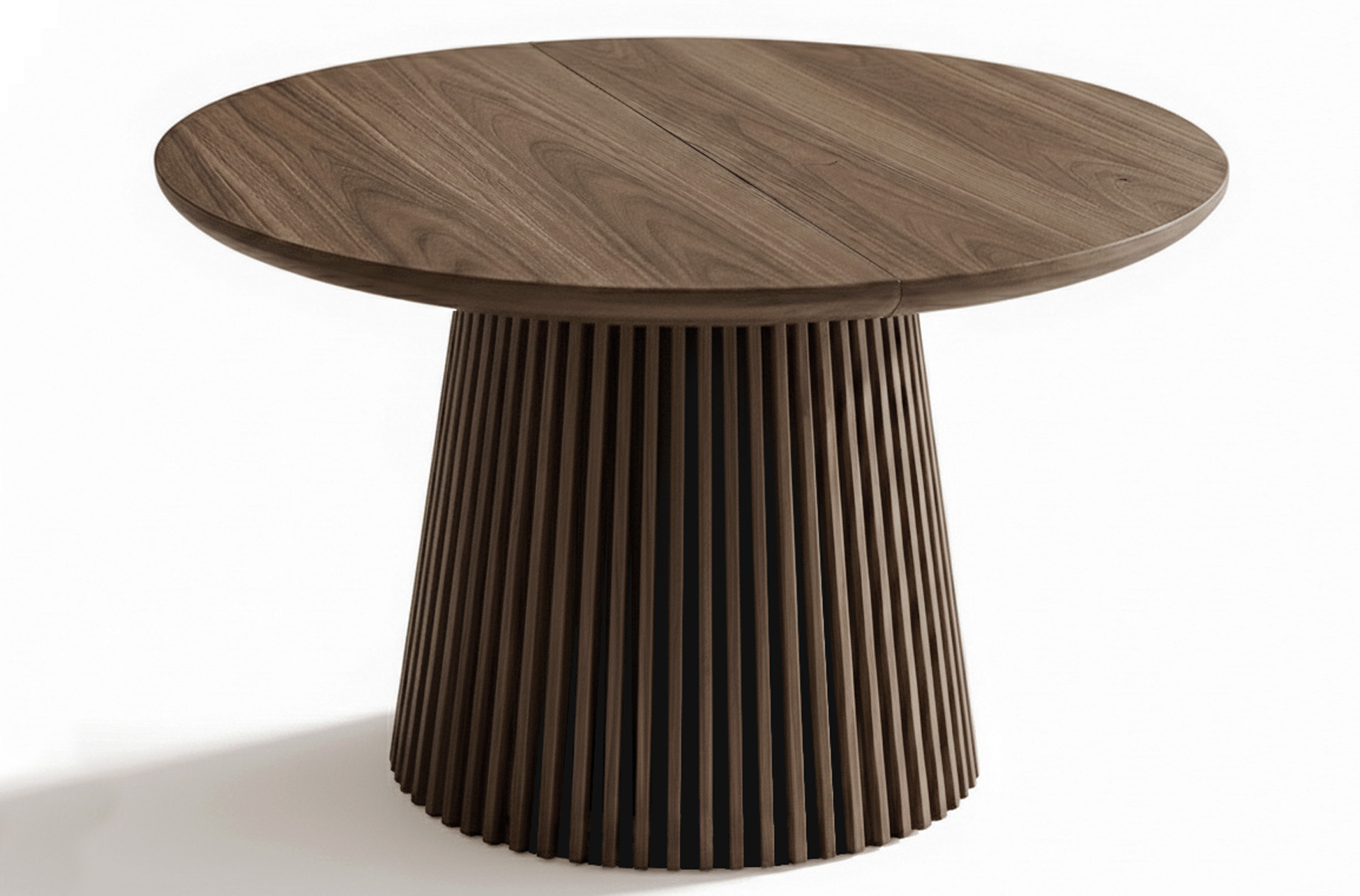 Mesa de comedor redonda extensible hasta 200cm - Imagen 3