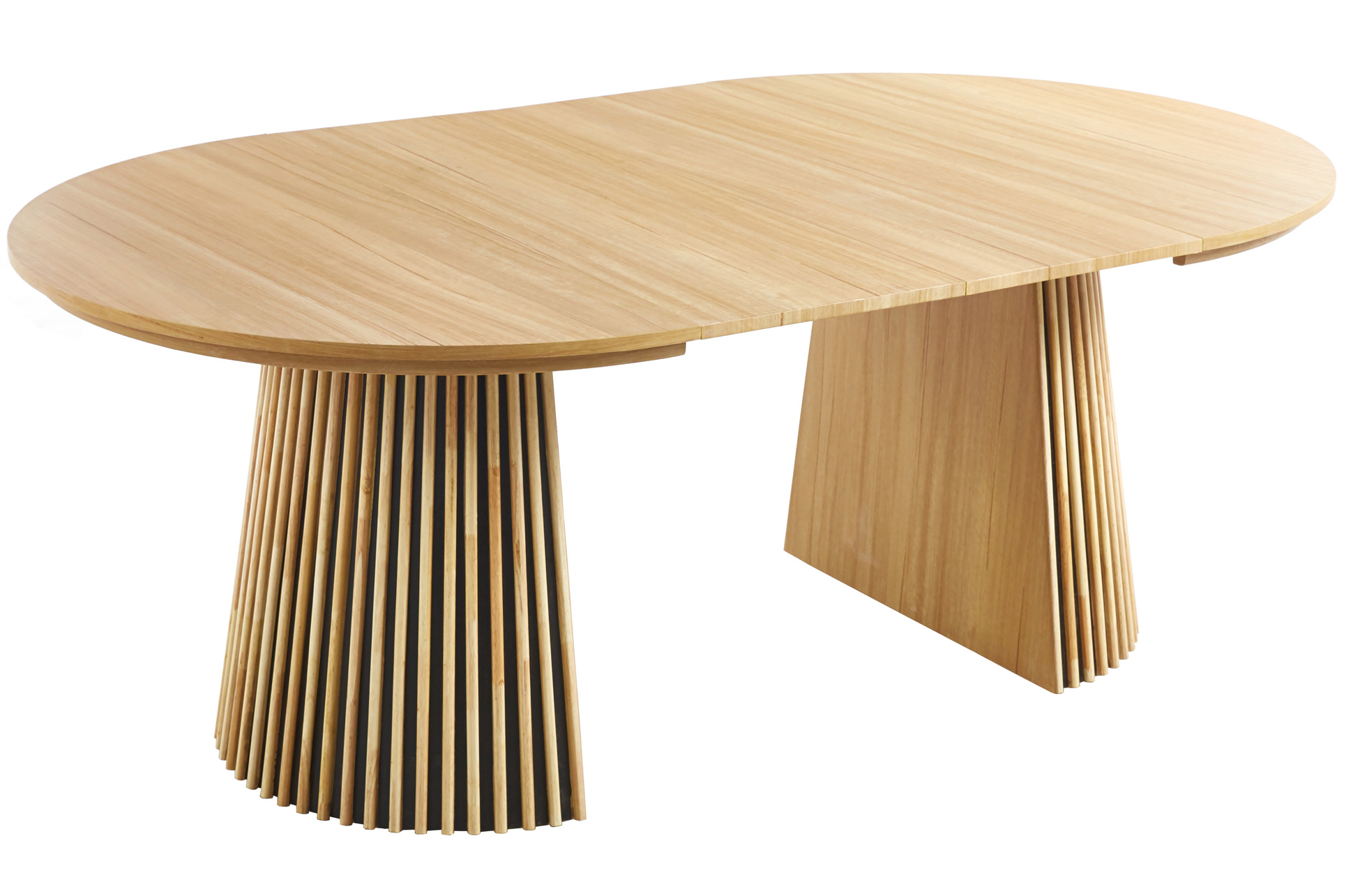 Mesa de comedor redonda extensible 120cm - Imagen 5