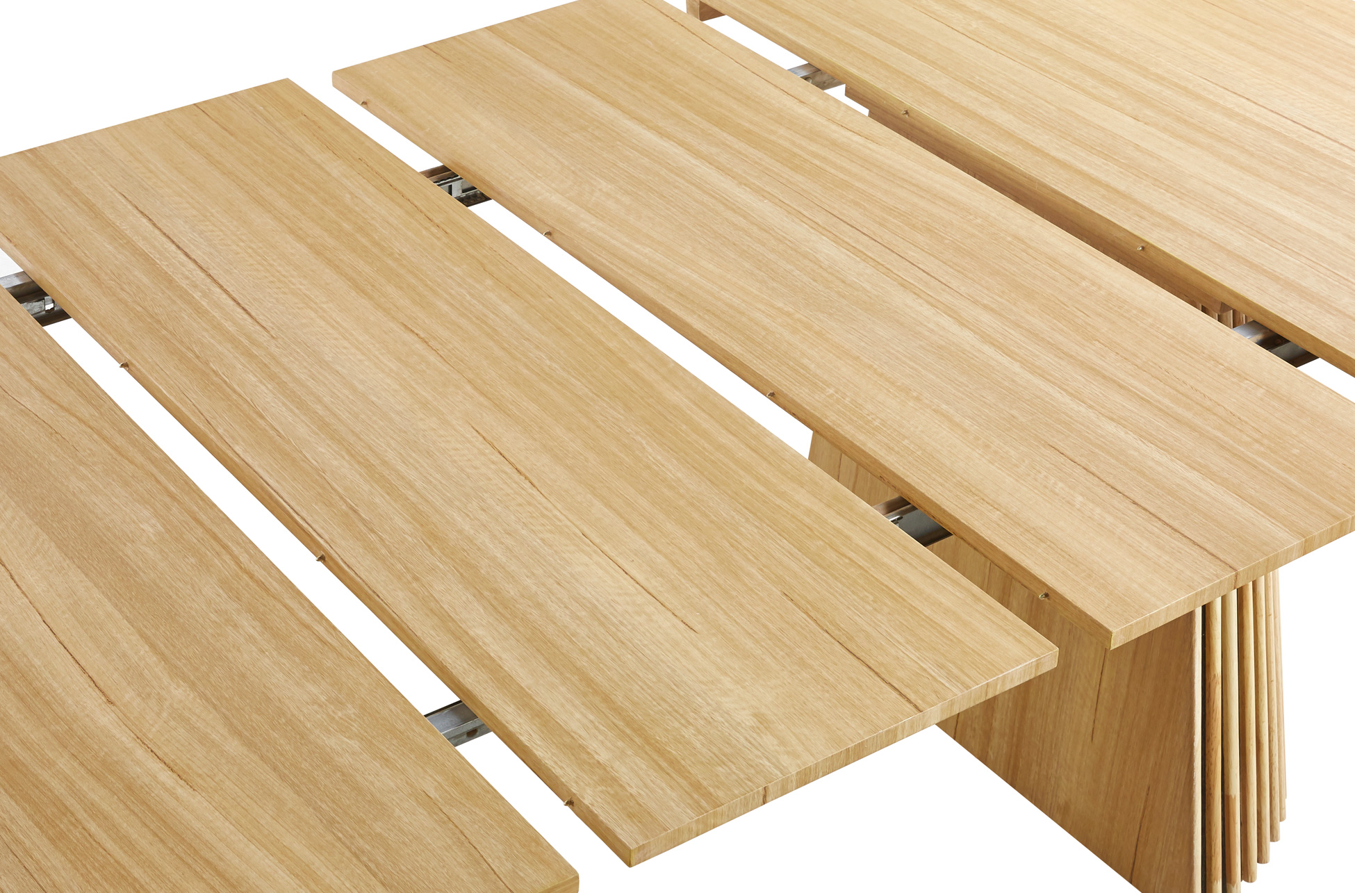 Mesa de comedor redonda extensible 120cm - Imagen 9