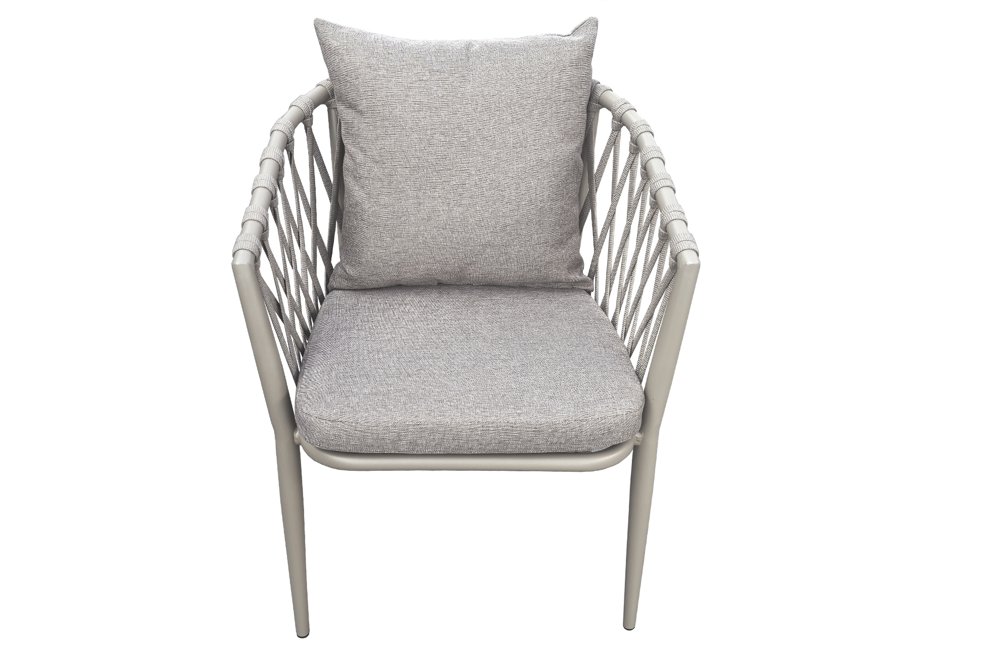 Silla de exterior en aluminio con respaldo económica