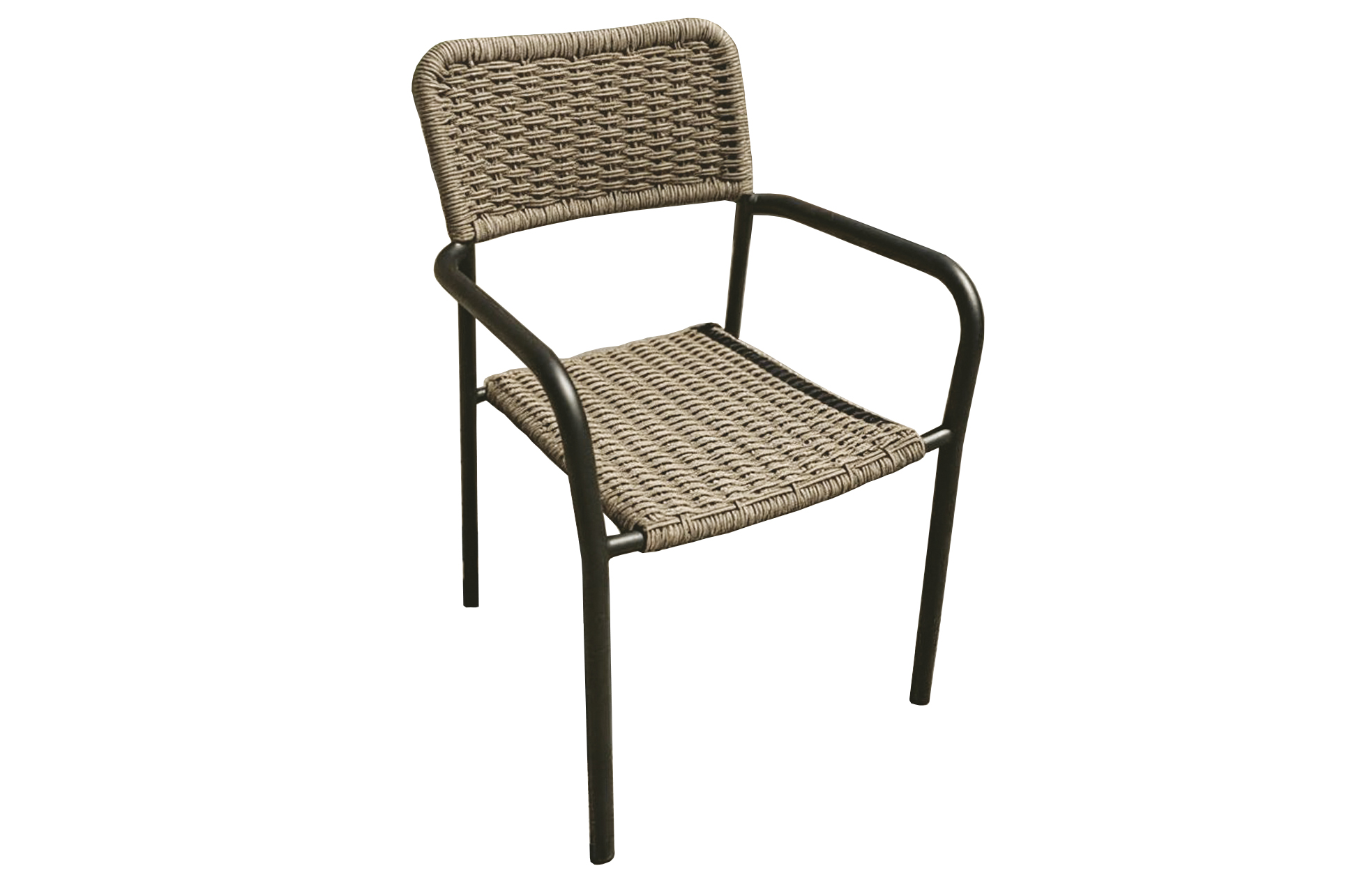 Silla de exterior en aluminio con respaldo económica
