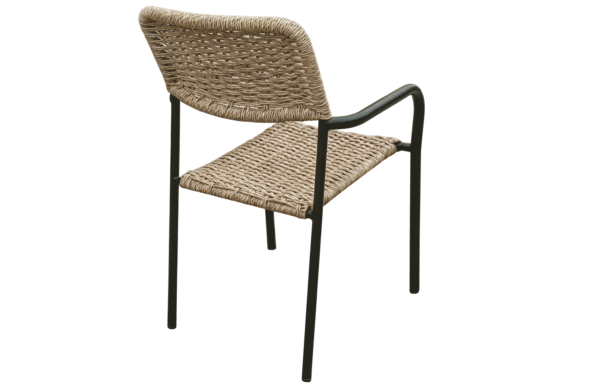 Silla de exterior en aluminio con respaldo económica