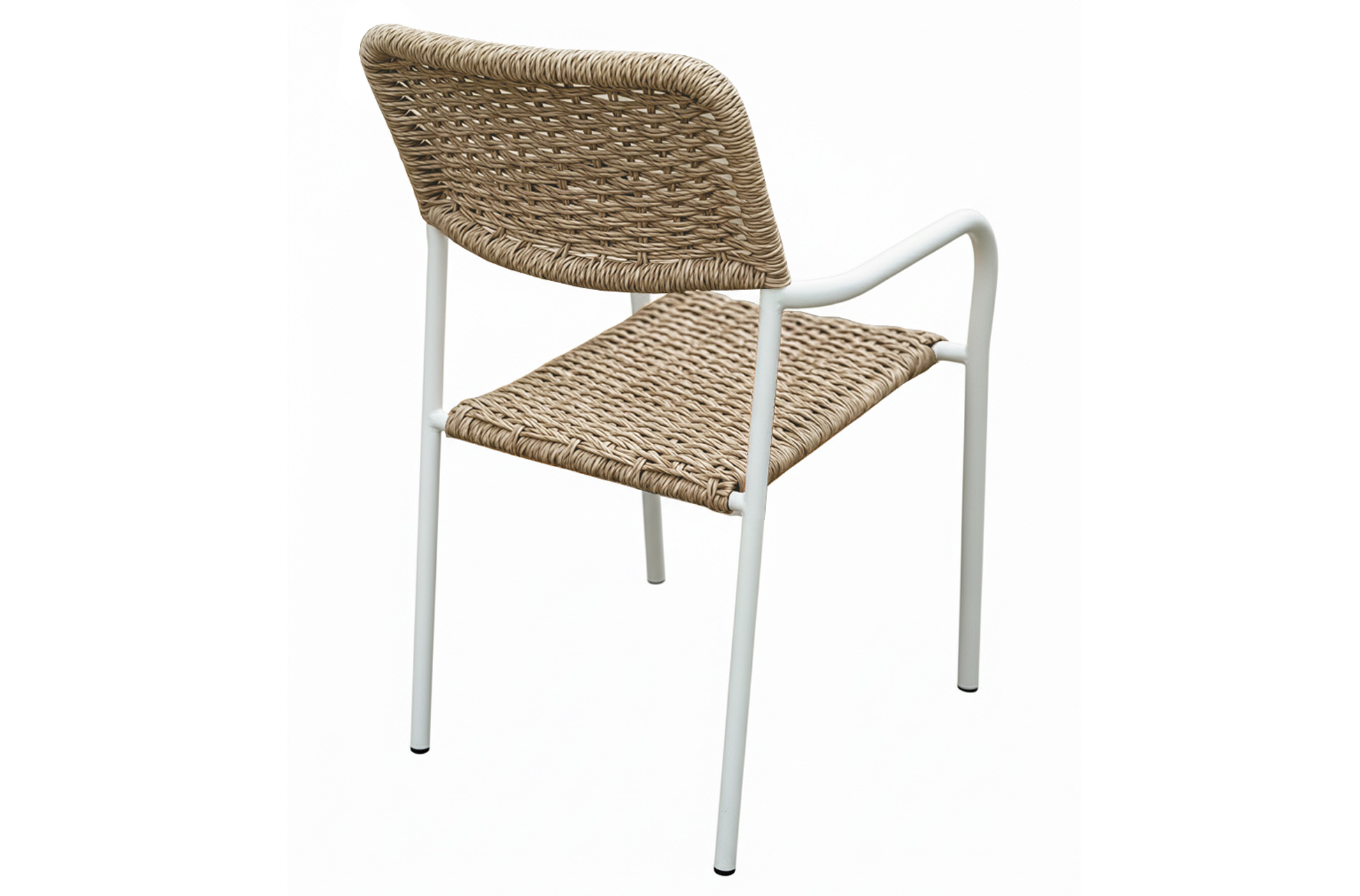 Silla de exterior en aluminio con respaldo económica
