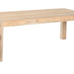 Mesa de comedor rectangular en madera natural disponible en Artisa muebles para salón comedor