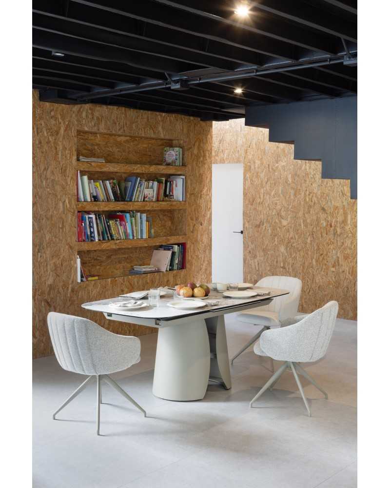 Silla Comedor Giratoria Tapizada Pack 4 Sillas - Imagen 11
