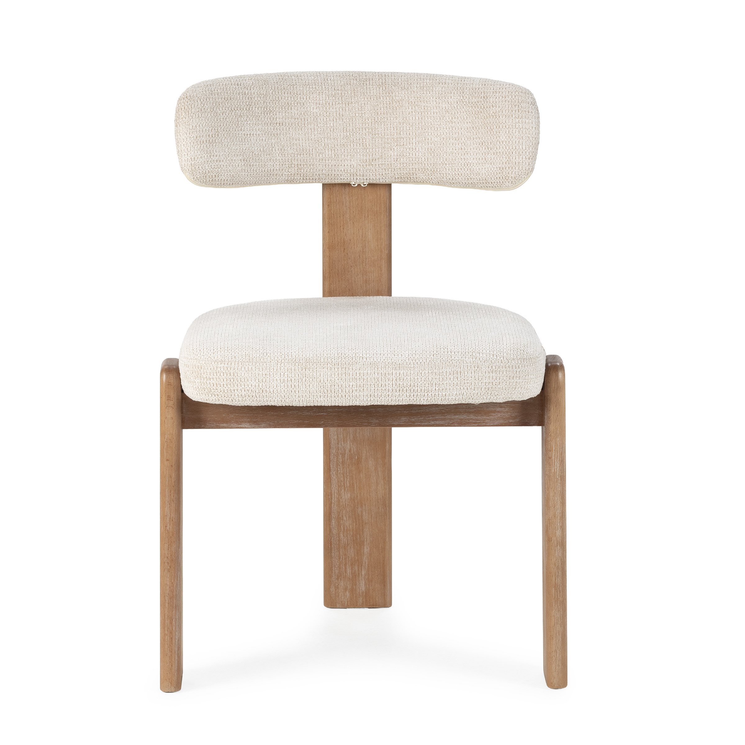 Silla de comedor con estructura de madera y asiento tapizado disponible en varios acabados, diseño moderno y cómodo