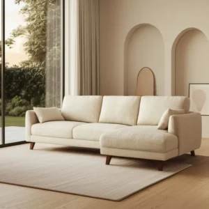 Sofá chaise longue de 3 plazas en oferta en Artisa, sofá cómodo y moderno ideal para el salón disponible en varios colores.