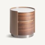 Conjunto de mesita de noche y cómoda para dormitorio moderno disponible en Artisa, muebles de estilo contemporáneo y líneas elegantes