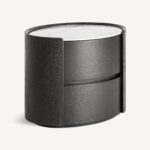 Conjunto de mesita de noche y cómoda para dormitorio moderno disponible en Artisa, muebles de estilo contemporáneo y líneas elegantes